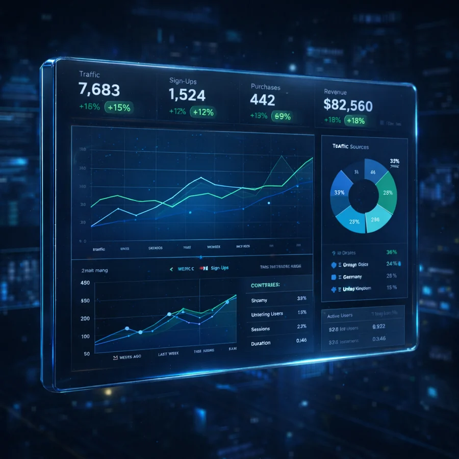 Measurement dashboard visual.